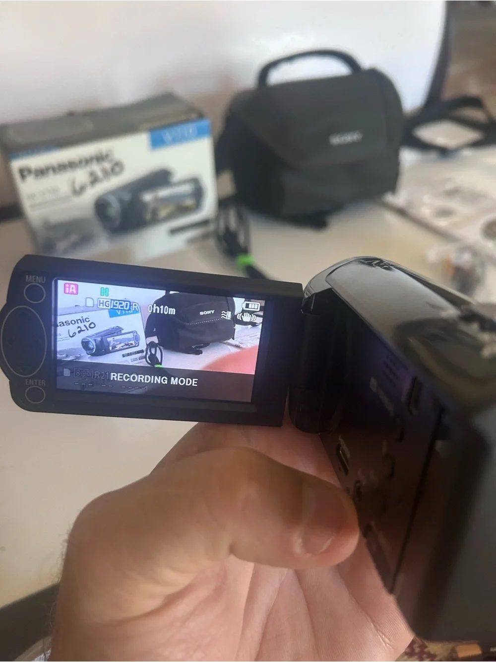 Panasonic HC-V110 Handheld High Definition Camcorder Charger 2x Batteries Case